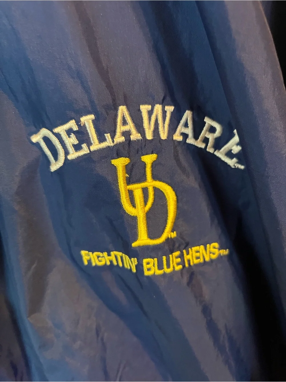 STARTER Blue Windbreaker with Yellow Stripes